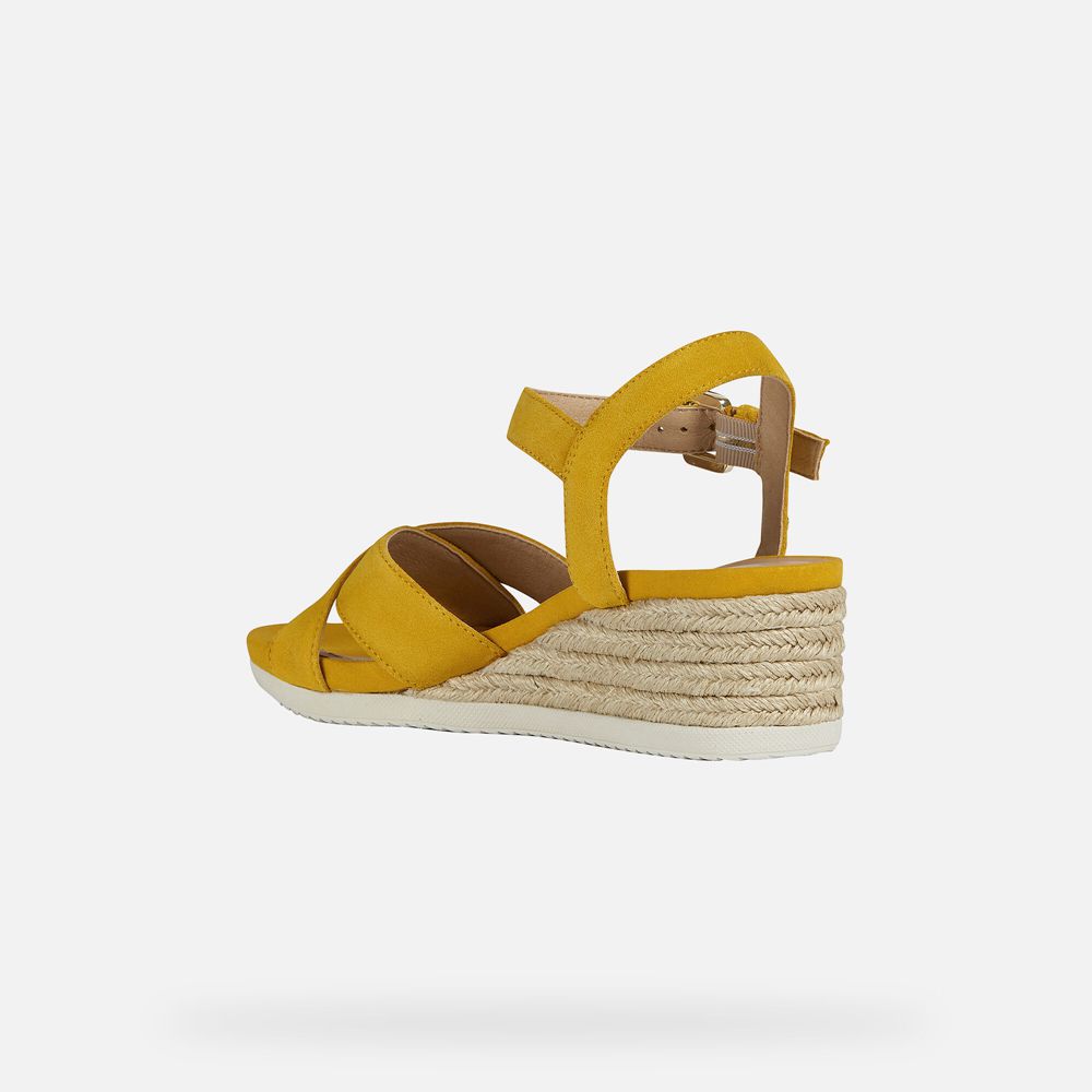 Sandales Geox Ischia - Jaune - Femme 498723-PTS